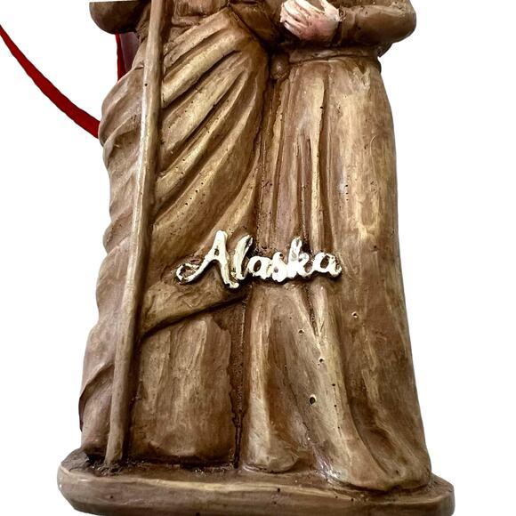Mary Joseph and baby Jesus Christmas Ornament Alaska Festive Holiday Brown - Picture 7 of 13